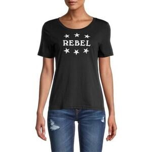 Rebecca Minkoff Ava Rebel Graphic Tee Large EUC